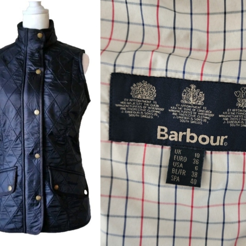 Black Barbour Ottenburg Gilet Vest Size US 6